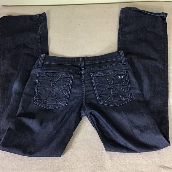 Habitual Los Angeles  Dark wash Women’s Jeans  with detailed back pockets Sz. 26 - Picture 5 of 12